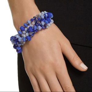 WHBM BLUE BEAD BRACELET